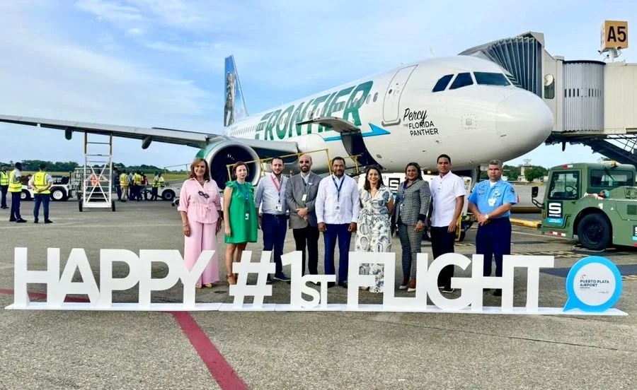 Frontier Airlines inaugura ruta directa entre Puerto Plata y San Juan, Puerto Rico